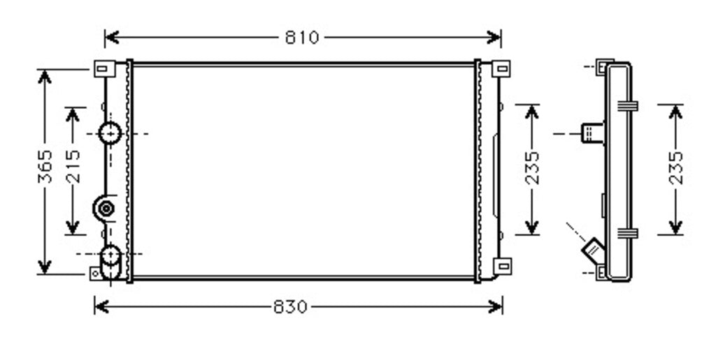 Radiatore Per Nissan Interstar (DS958R004)