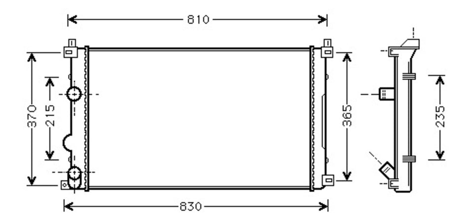 Radiatore Per Nissan Interstar (DS960R002)
