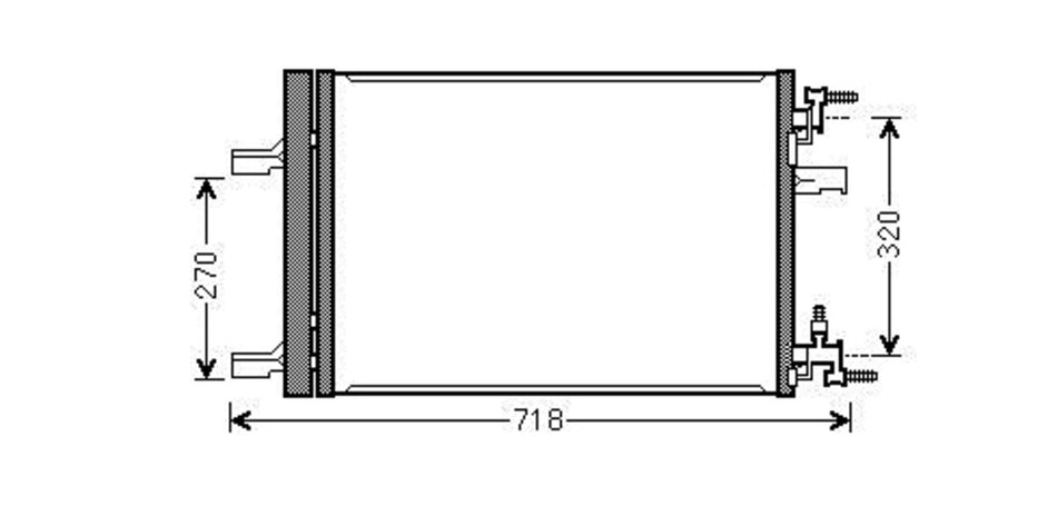 Condensatore Per Chevrolet/daewoo Cruze (DW040C002)