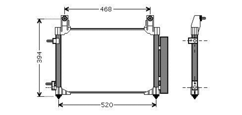 Condensatore Per Chevrolet/daewoo Matiz (DW324C002)
