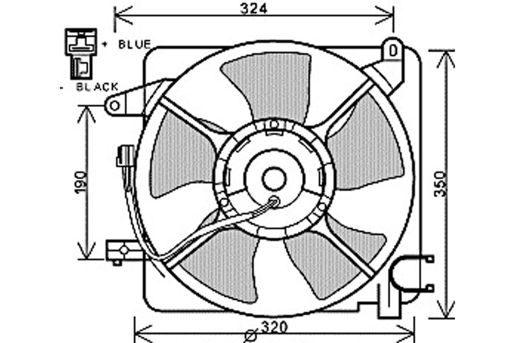 Ventola Per Chevrolet/daewoo Matiz (DW324F001)