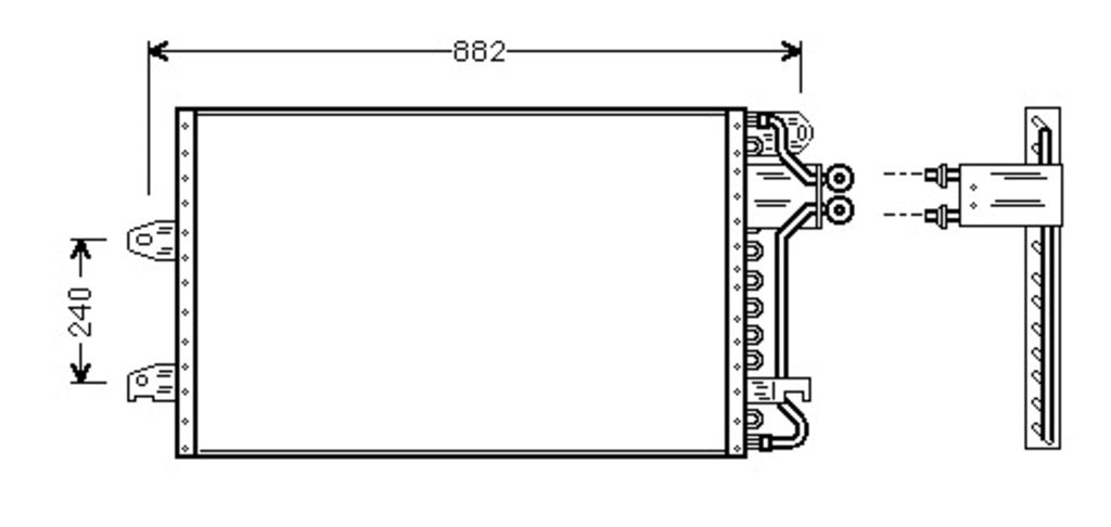 Condensatore Per Ford Galaxy (FD076C003)