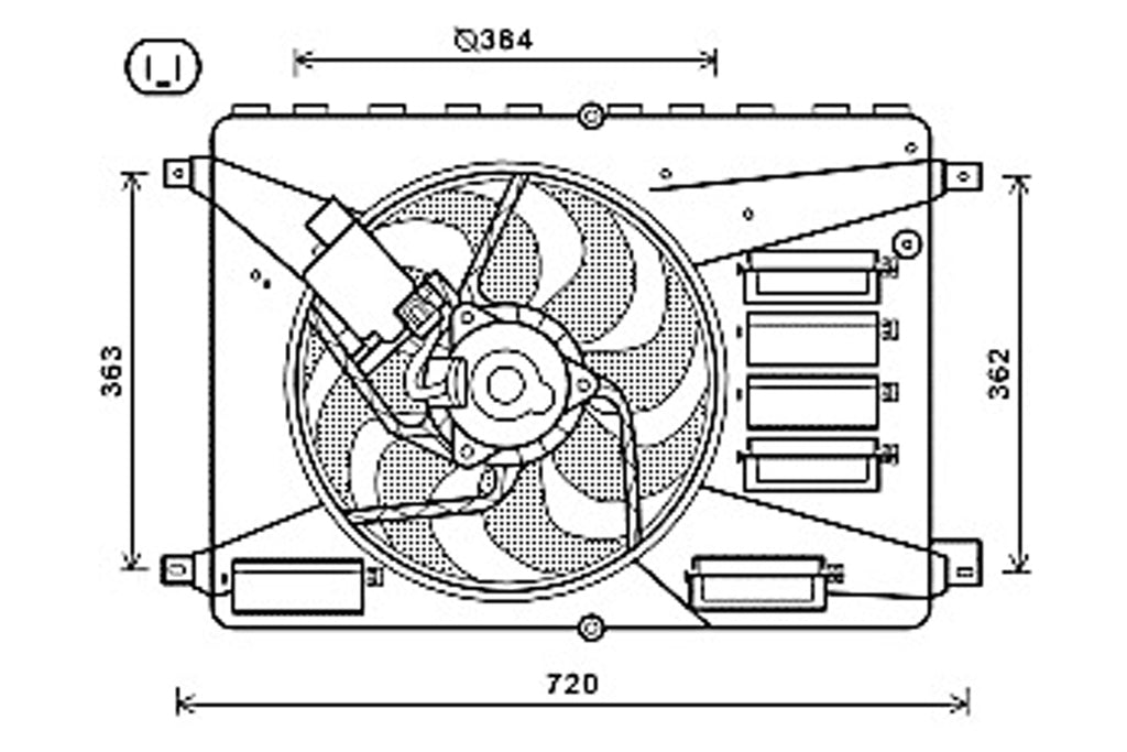 Ventola Per Ford Galaxy (FD079F002)