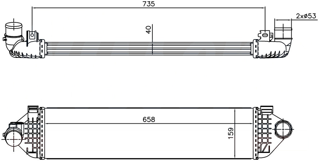 Intercooler Per Ford Galaxy (FD079N001)