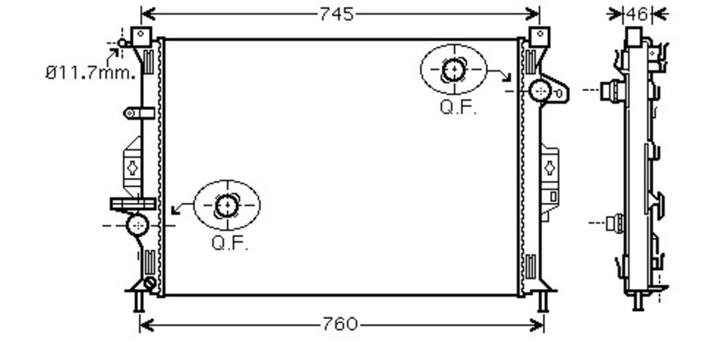 Radiatore Per Ford Galaxy (FD079R001)