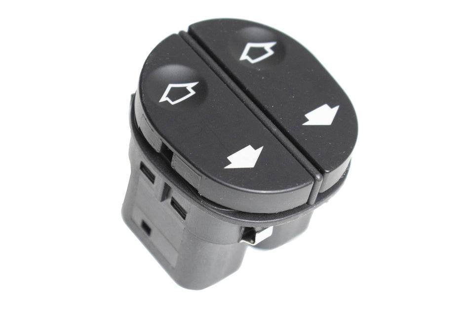 Pulsantiera Alzacristallo Porta Anteriore Sinistra-Nera-2 Interruttori-8 Pins Per Ford Fiesta Mk V (FD340WS04)