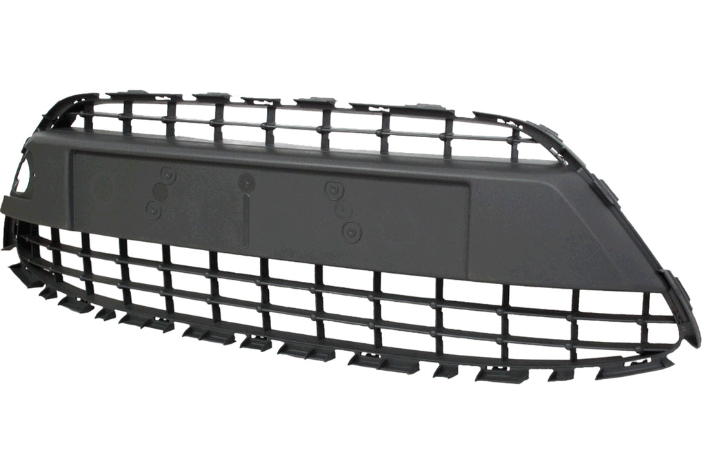 Griglia Paraurti Anteriore-Centrale-Nera-Con Tappo Copri Gancio-Con Fori Cornice Per Ford Fiesta Mk Vi (FD3442110)