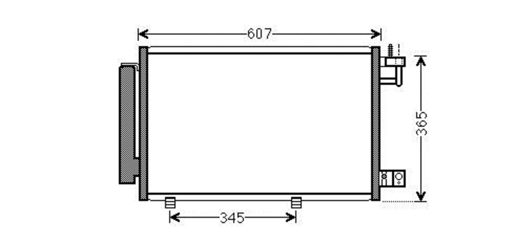 Condensatore Per Ford Fiesta Mk Vi (FD344C001)