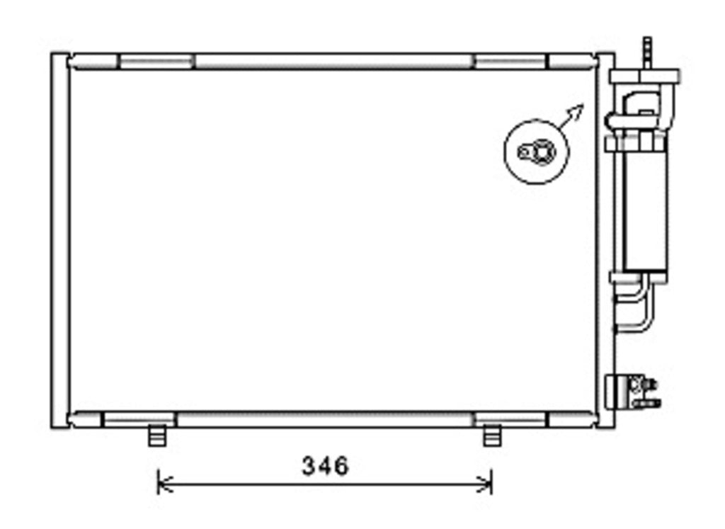 Condensatore Per Ford Fiesta Mk Vi (FD344C003)