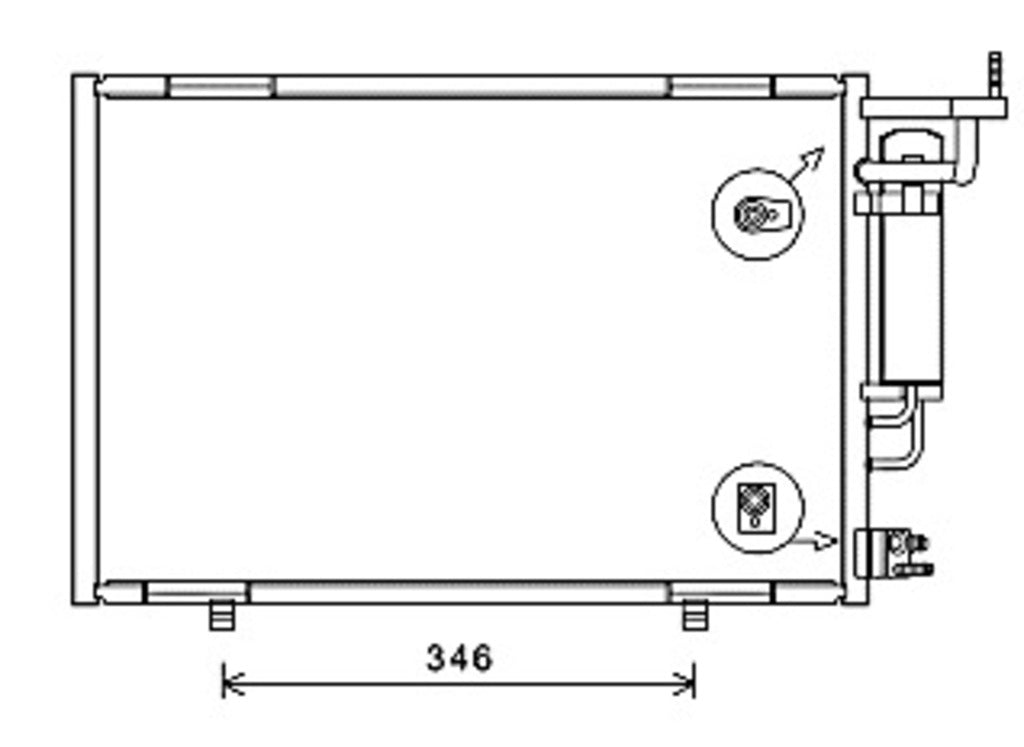 Condensatore Per Ford Fiesta Mk Vi (FD346C001)