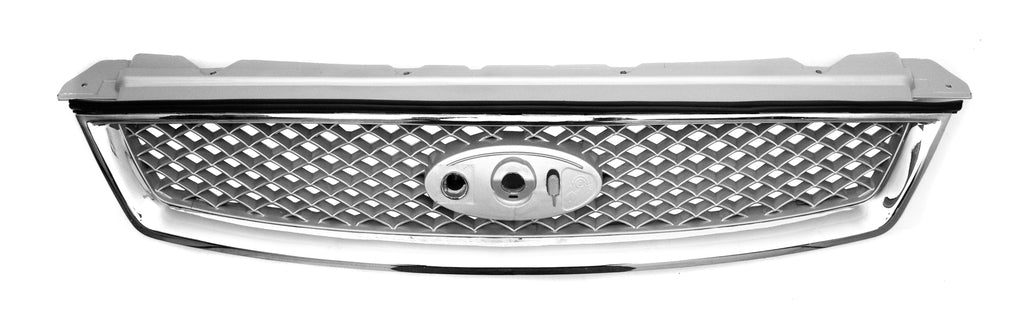 Griglia Radiatore-Argento-Con Cornice Cromata Per Ford Focus (FD4242031)