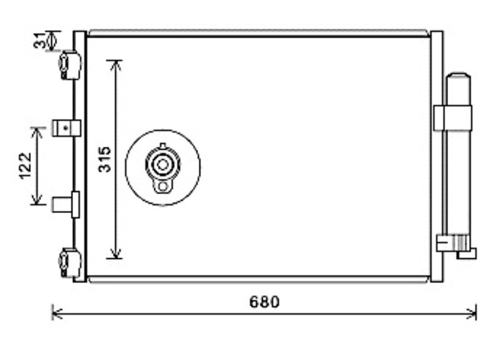 Condensatore Per Ford Focus (FD428C002)