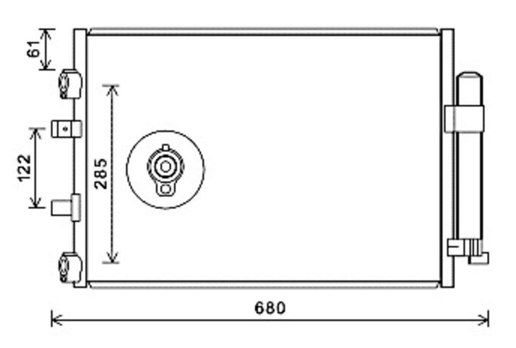 Condensatore Per Ford C-Max (FD719C001)