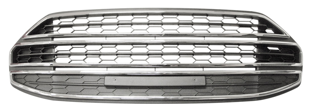 Griglia Paraurti Anteriore-Centrale-Nera-Con Modanatura Cromata Per Ford Ecosport (FD7502130)