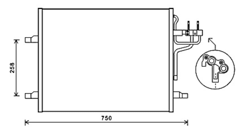 Condensatore Per Ford Kuga (FD802C001)