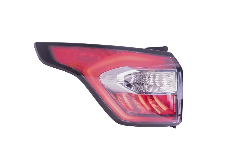 Fanale Posteriore Sinistro-Esterno-Con Portalampada-Cromato-Led Per Ford Kuga (FD8064074)