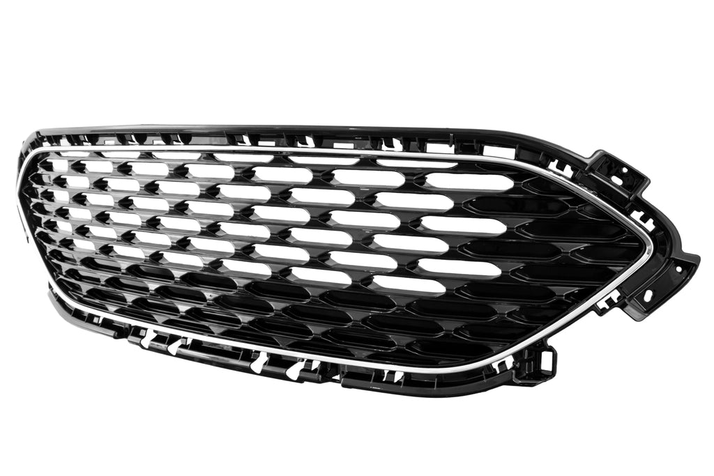 Griglia Radiatore-Nera-Lucida-Con Cornice Cromata Per Ford Kuga (FD8082011)