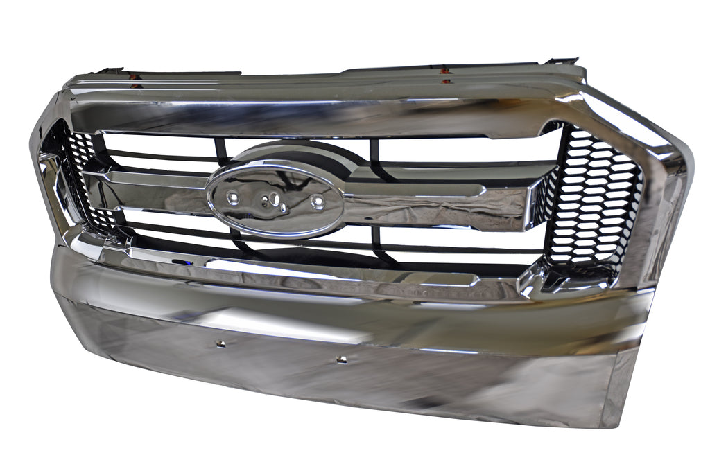 Griglia Radiatore-Cromata-Nera-Lucida Per Ford Ranger (FD8192011)