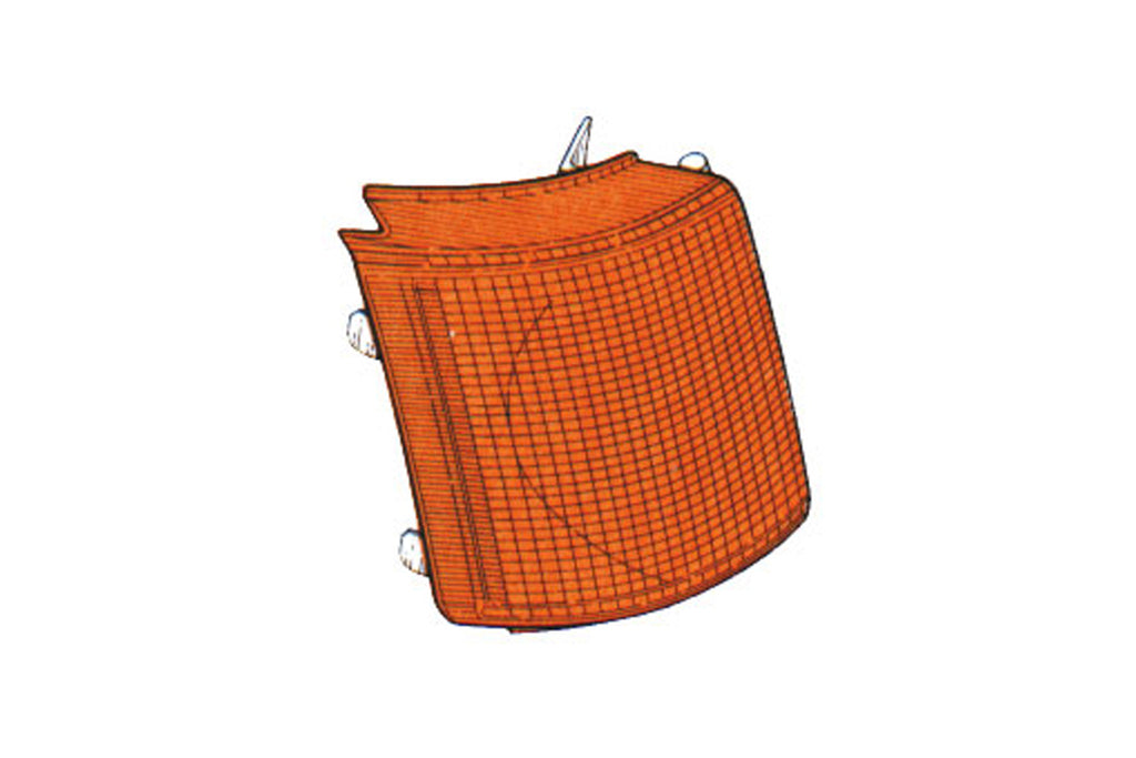 Fanale Anteriore Destro-Arancio-Senza Portalampada Per Ford Transit Mk Iii (FD9044003)