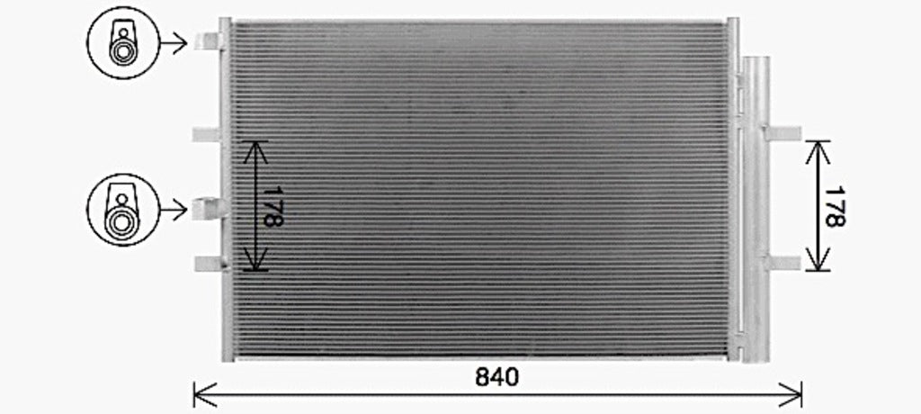 Condensatore Per Ford Transit (FD912C002)