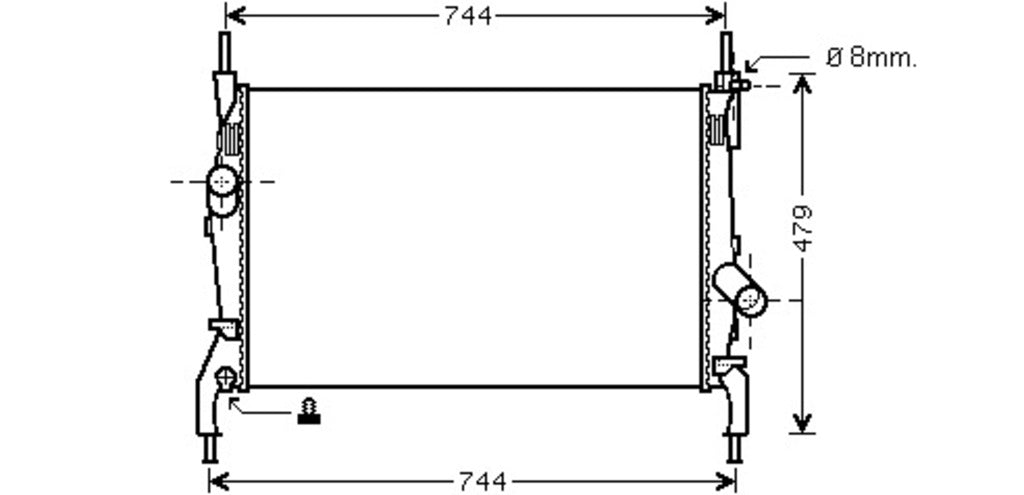 Radiatore Per Ford Transit (FD912R003)