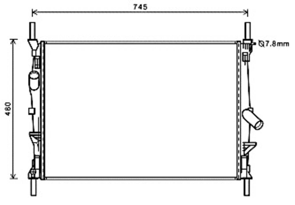 Radiatore Per Ford Transit (FD912R004)