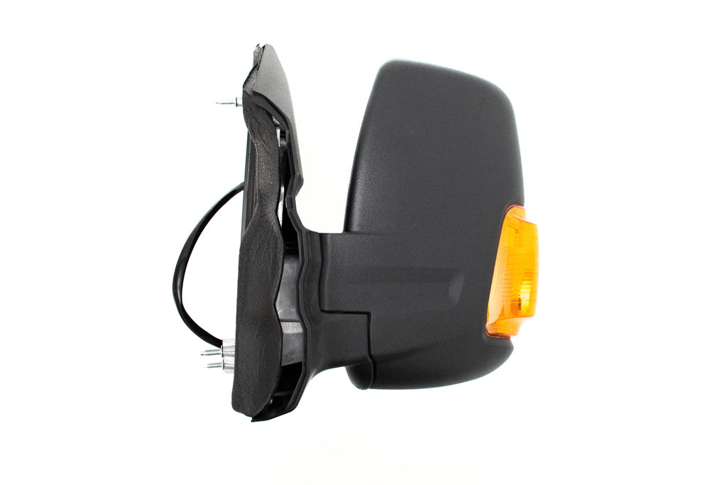 Retrovisore Sinistro-Elettrico-Nero-Termico-Braccio Corto-Con Fanale Arancio-Convesso-6 Pins Per Ford Transit (ttg) (FD9137106)