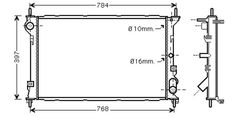 Radiatore Per Ford Transit/tourneo - Connect (FD930R003)