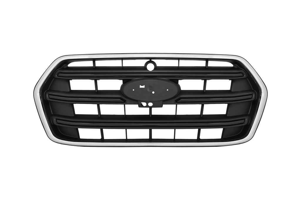 Griglia Radiatore-Nera-Con Cornice Cromata-Con Foro Telecamera Per Ford Transit (FD9502021)