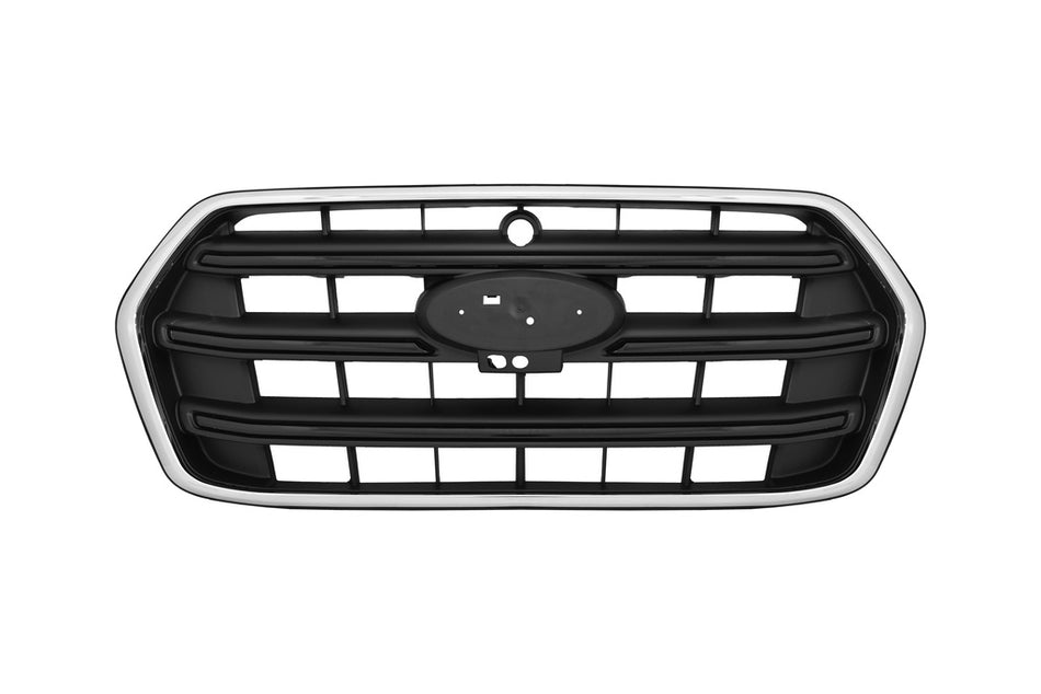 Griglia Radiatore-Nera-Con Cornice Cromata-Con Foro Telecamera Per Ford Transit (FD9502021)