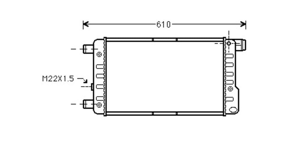 Radiatore Per Fiat Cinquecento (FT017R001)