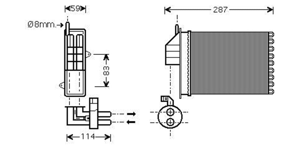 Riscaldatore Per Fiat Seicento (FT019H001)