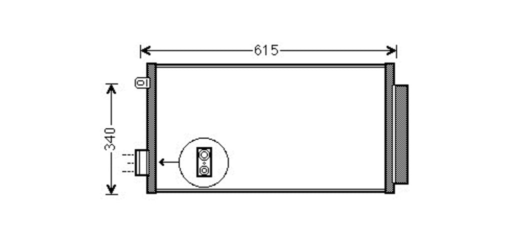 Condensatore Per Fiat 500 L (FT040C001)