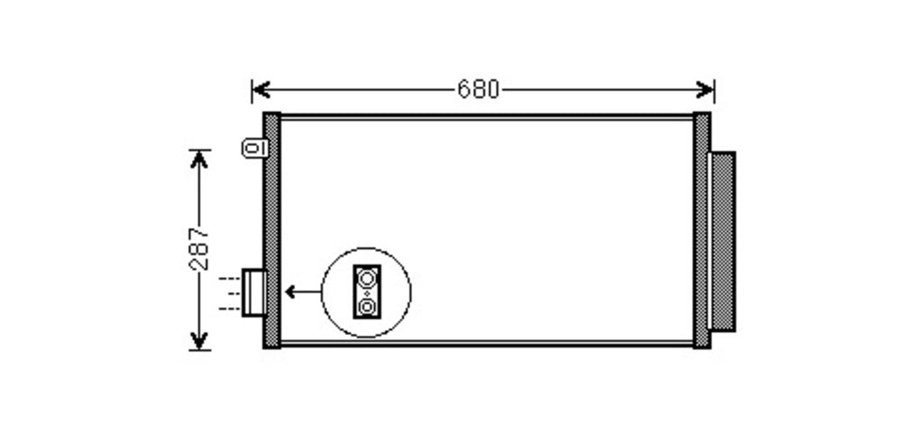 Condensatore Per Fiat 500 L (FT040C002)