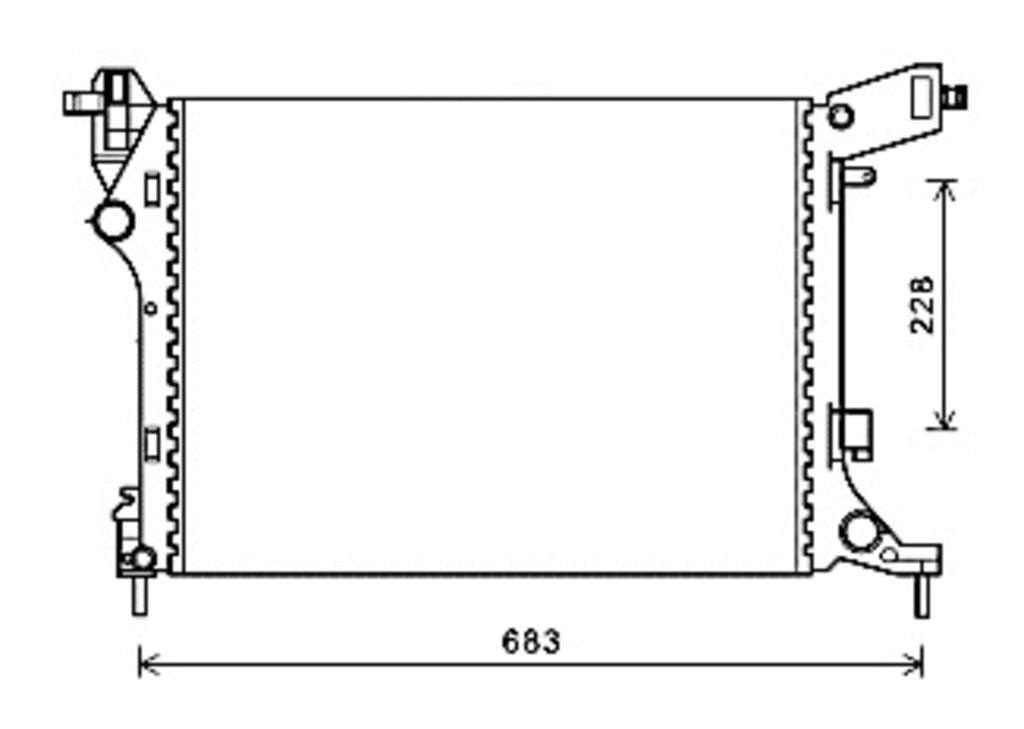 Radiatore Per Fiat 500 L (FT040R001)