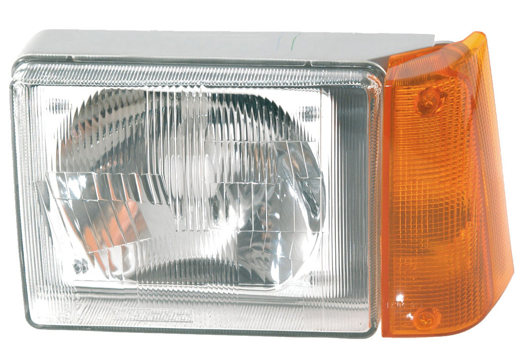Proiettore Asimmetrico Destro H5-Elettrico-Senza Motore-Con Fanale Arancio Per Fiat Panda (FT1214803)