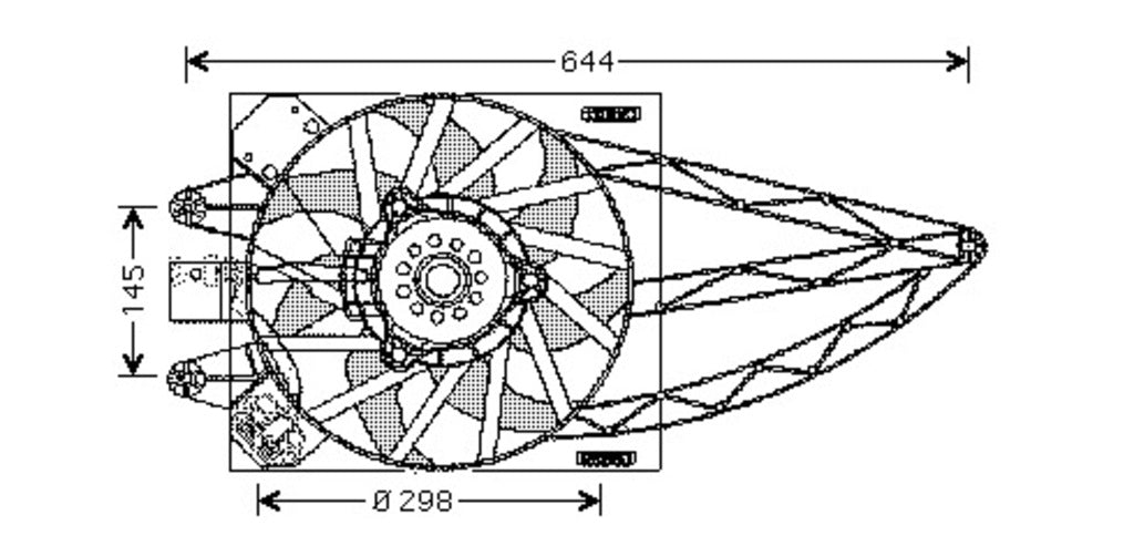 Ventola Per Fiat Panda (FT122F003)