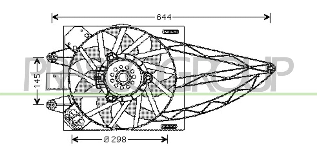 Ventola Per Fiat Panda dal 2003 al 2011 (FT122F004)