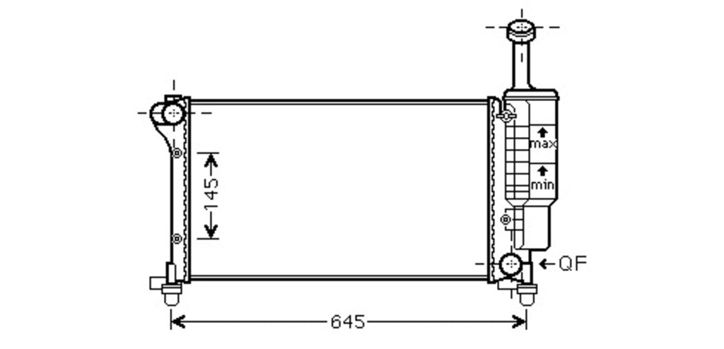 Radiatore Per Fiat Panda (FT122R004)