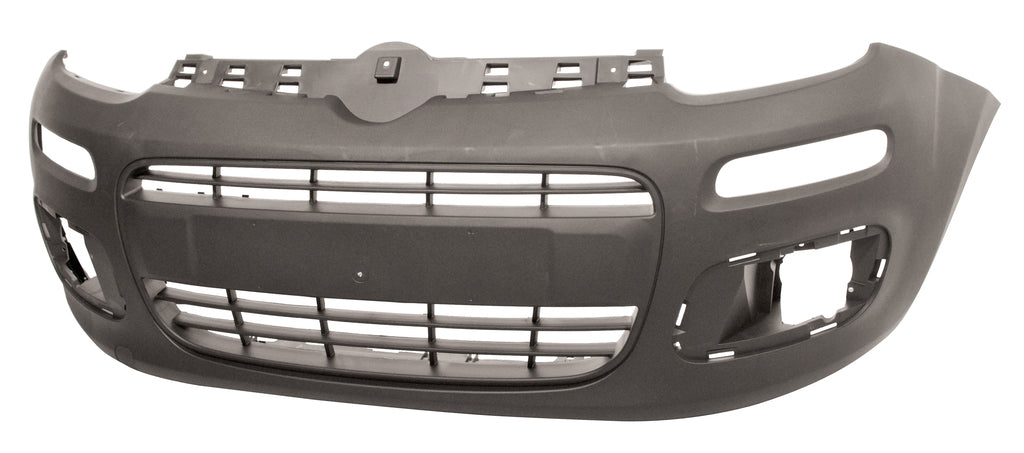 Paraurti Anteriore-Completo-Nero-Goffrato-Con Tappo Coprigancio Mod. Van Per Fiat Panda (FT1241001)