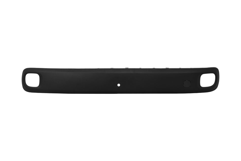 Modanatura Paraurti Posteriore-Centrale-Nera-Goffrata-Con Foro Sensore+supporto Per Fiat Panda (FT1241265)
