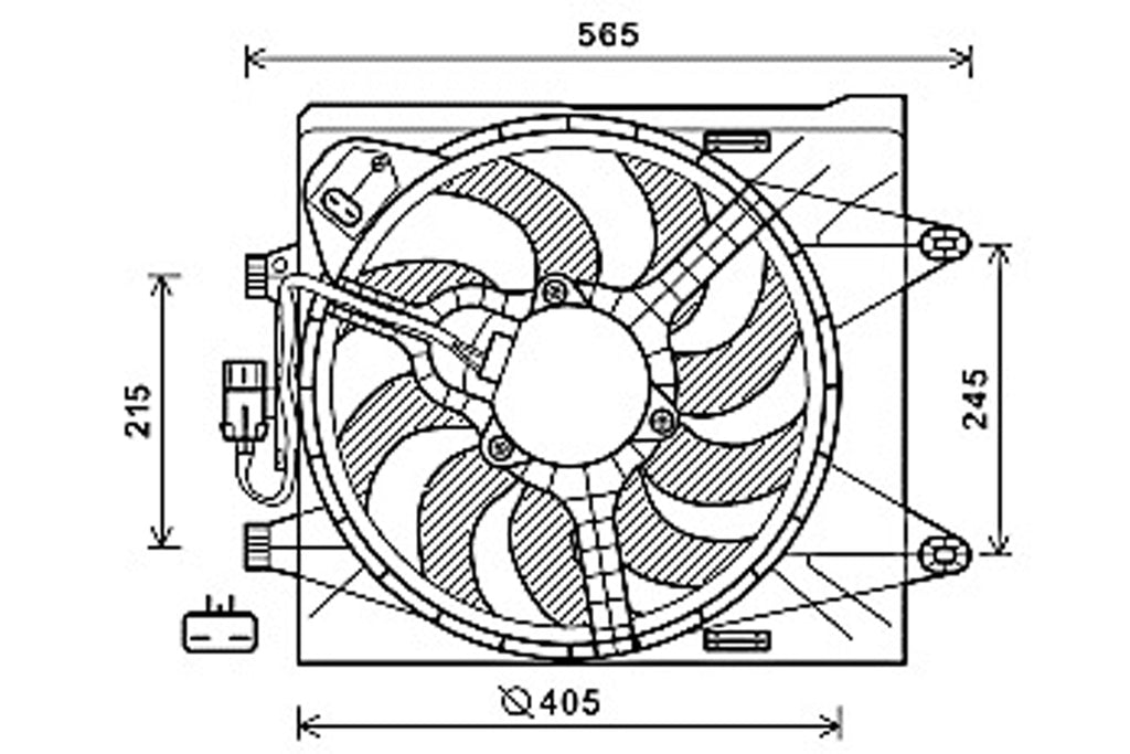 Ventola Per Fiat Panda (FT124F004)