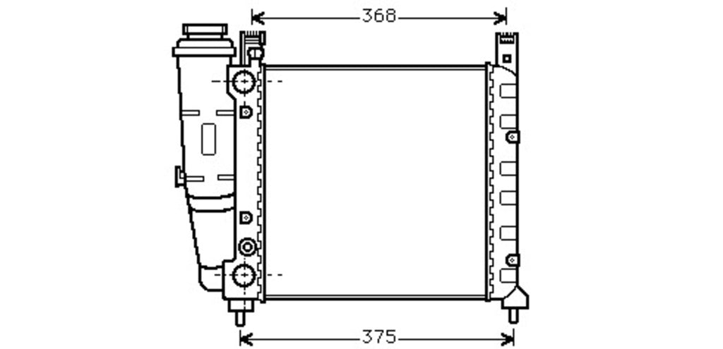 Radiatore Per Fiat Uno (FT127R001)