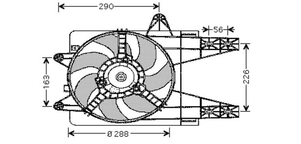 Ventola Per Fiat Punto (FT132F001)