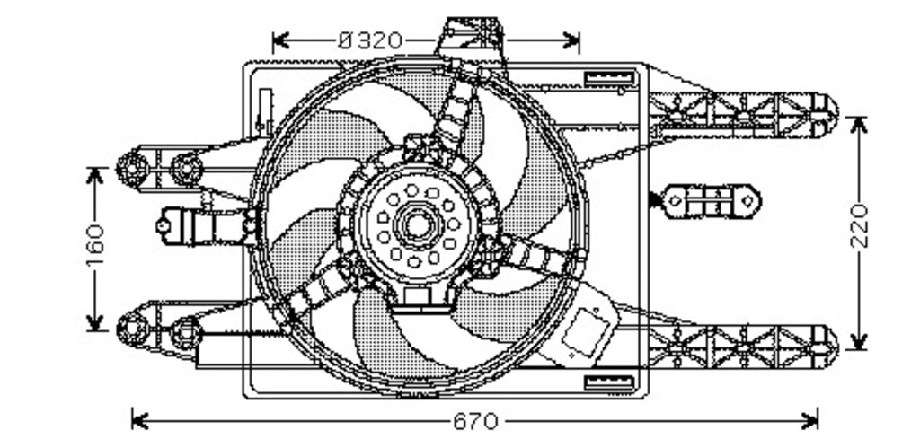 Ventola Per Fiat Punto (FT132F006)