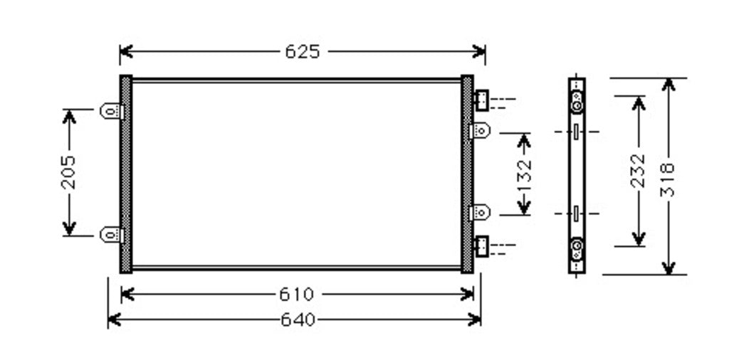Condensatore Per Fiat Punto (FT133C003)