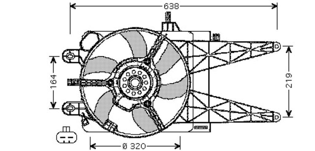 Ventola Per Fiat Punto (FT133F001)