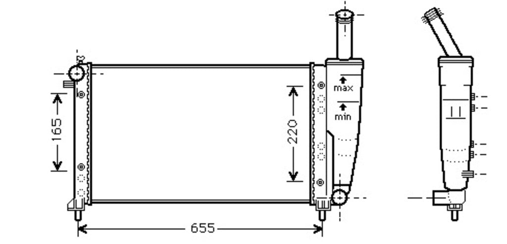 Radiatore Per Fiat Punto (FT133R006)
