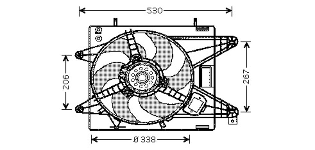 Ventola Per Fiat Bravo - Brava (FT137F001)