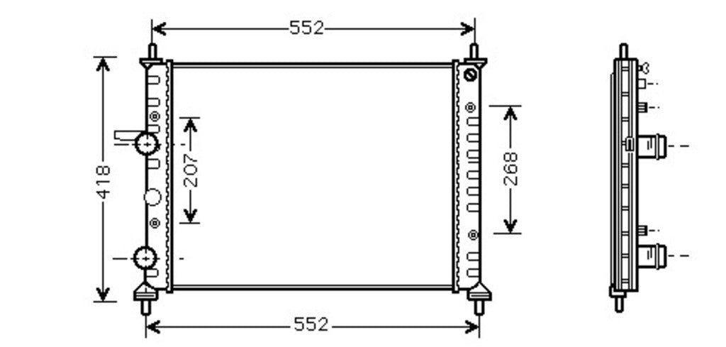 Radiatore Per Fiat Bravo - Brava (FT137R011)